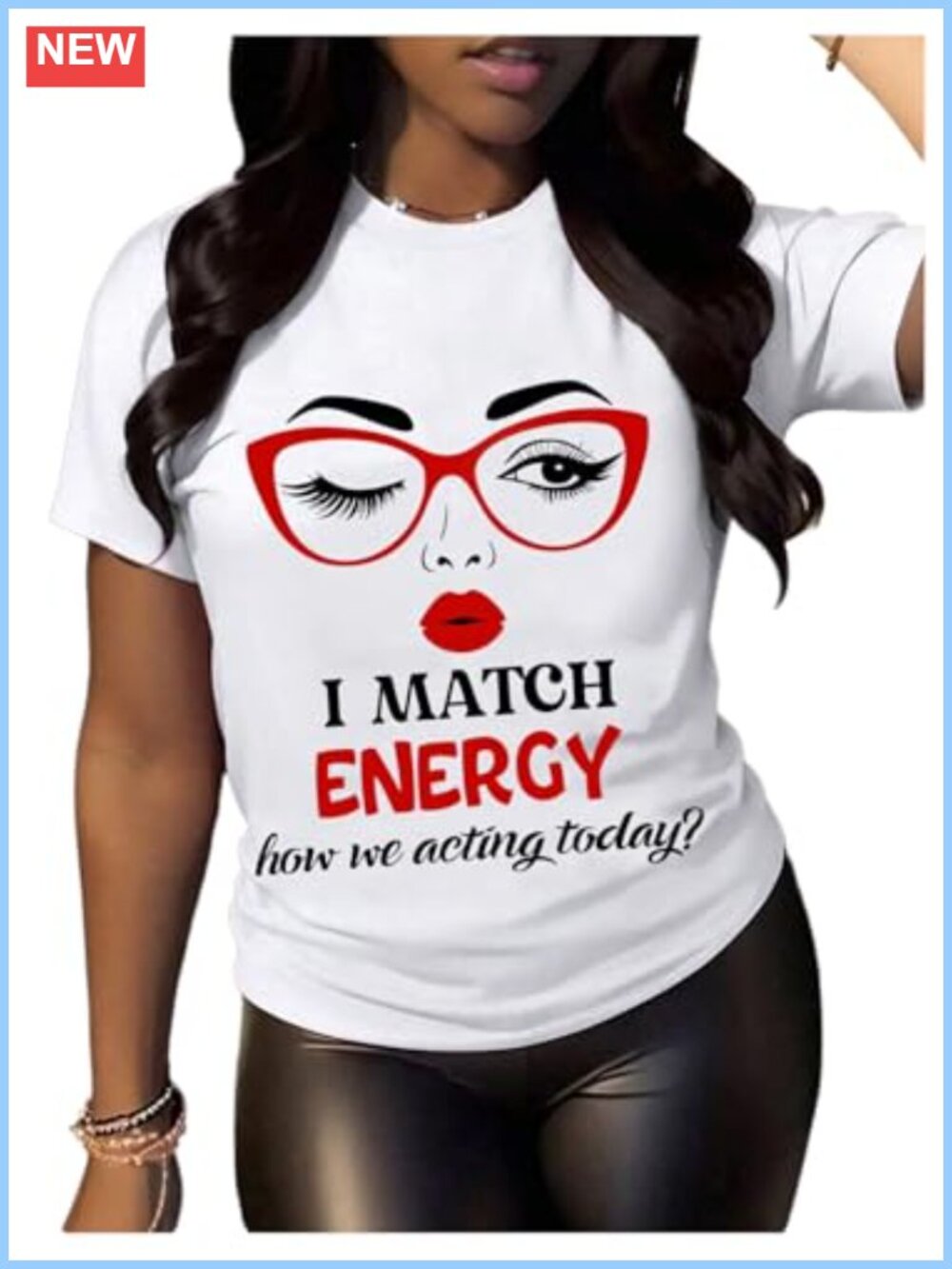 Women's Graphic Tee Short Sleeve Round Neck Loose Fit Casual Top